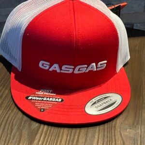 GAS GAS Red and White Youth Snapback  Hat
